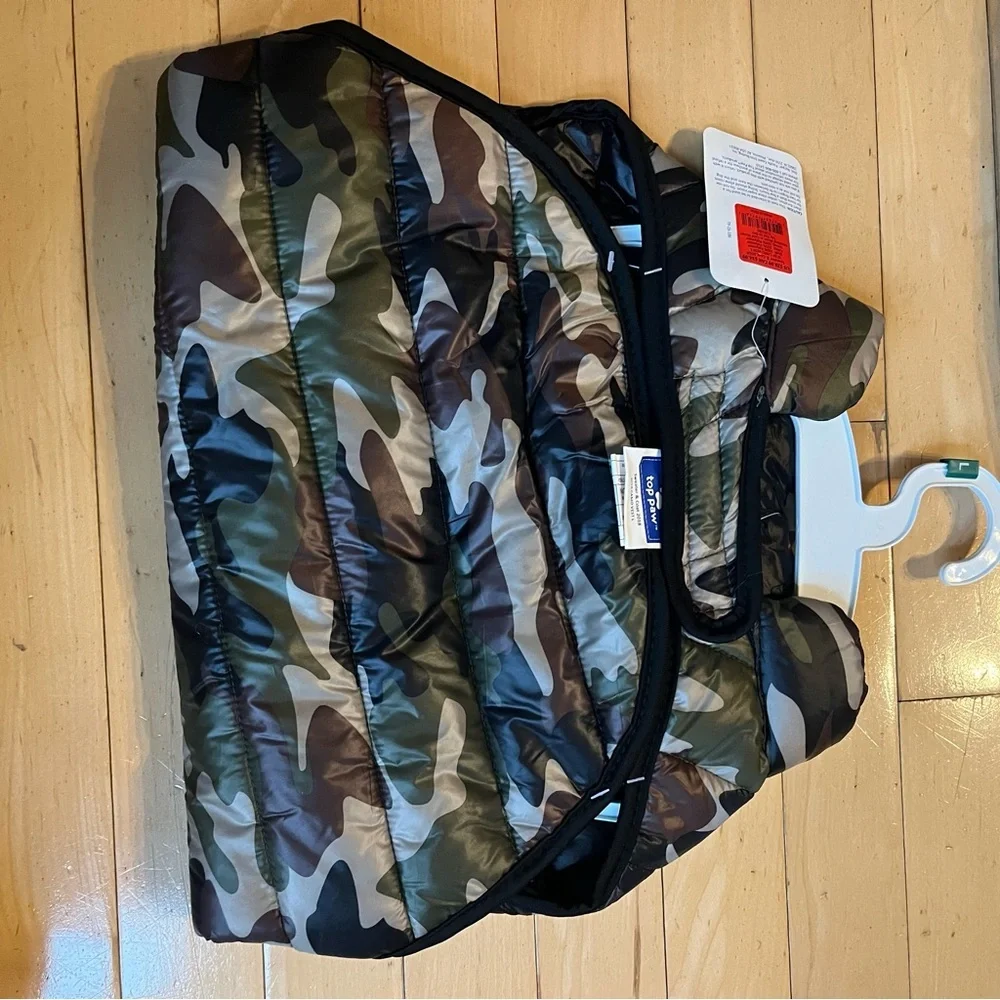 Top Paw NWT Dog Camo Vest Size Large With Storage Bag